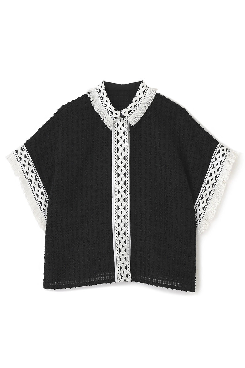 ADORE ◆レーシーメッシュブラウス (ブラック, 38) アドーア ELLE SHOP ADORE ◆レーシーメッシュブラウス (ブラック, 38) アドーア ELLE SHOP
