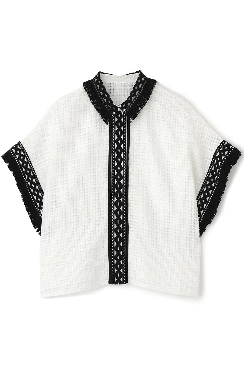ADORE ◆レーシーメッシュブラウス (ホワイト, 38) アドーア ELLE SHOP ADORE ◆レーシーメッシュブラウス (ホワイト, 38) アドーア ELLE SHOP