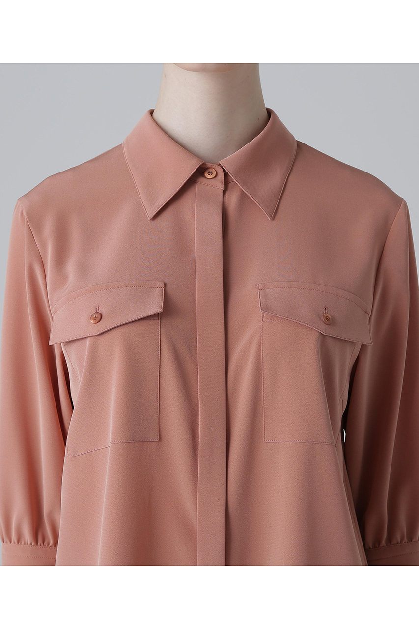 ADORE(アドーア)｜◇ストレッチデシンブラウス/ピンク の通販