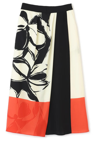 アドーア/ADOREの◆カラーオーバーレイプリントスカート(110700/110703)