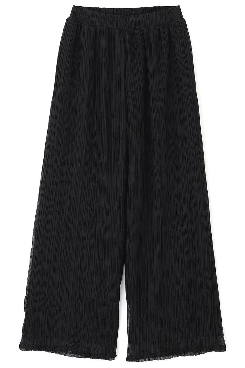 ADORE ◆シアーランダムプリーツパンツ (ブラック, 38) アドーア ELLE SHOP ADORE ◆シアーランダムプリーツパンツ (ブラック, 38) アドーア ELLE SHOP