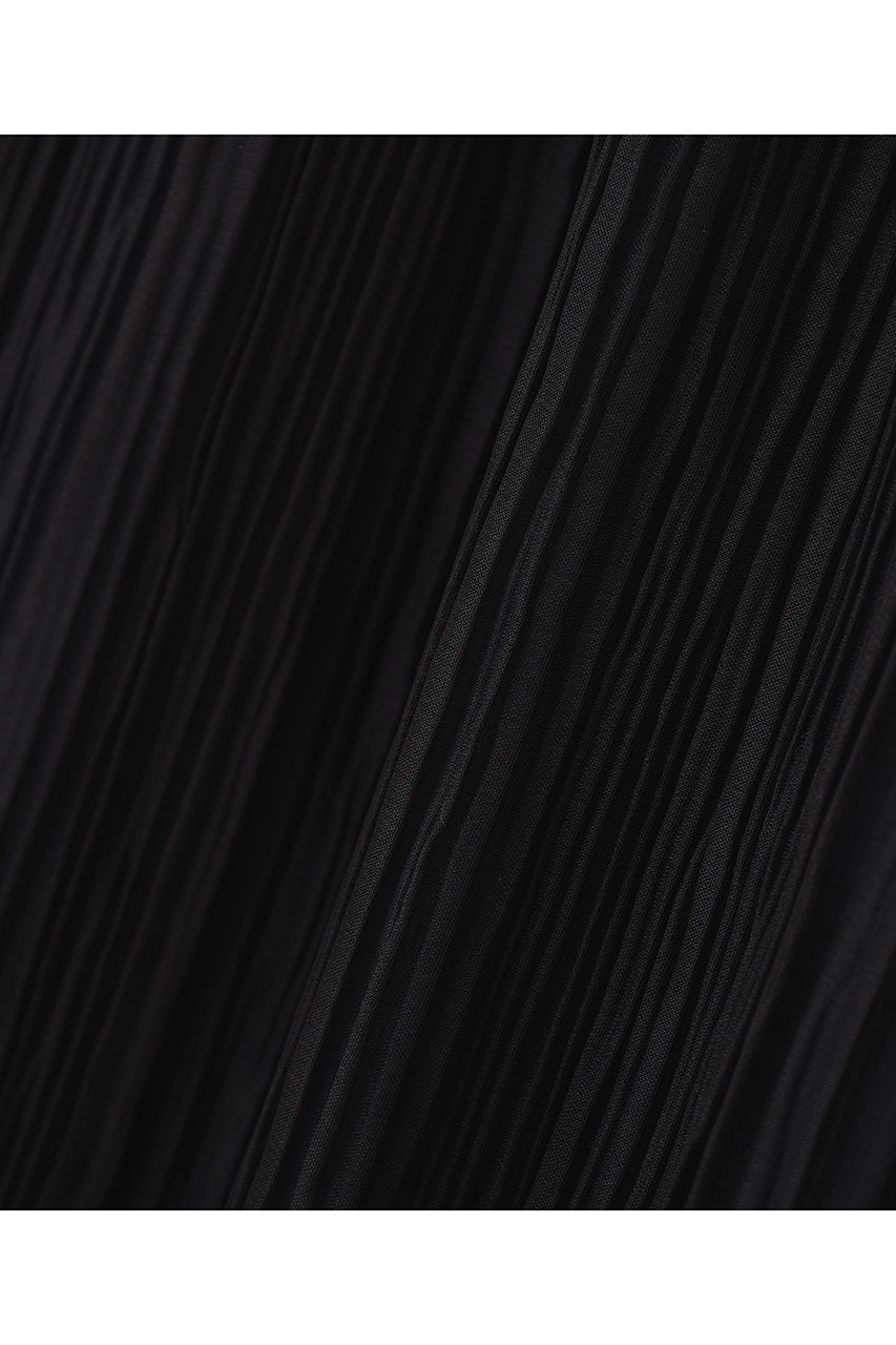 ADORE(アドーア)｜◇シアーランダムプリーツパンツ/ブラック の通販