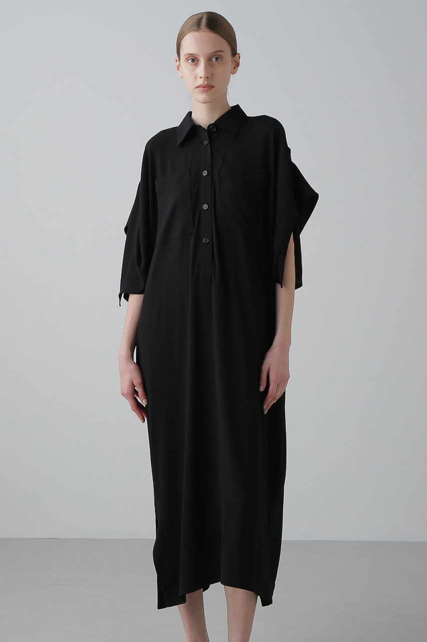 ADORE(アドーア)｜◇KIMONOTバックサテンワンピース/ブラック