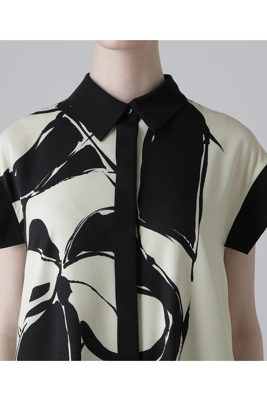 ADORE(アドーア)｜◇カラーオーバーレイプリントワンピース/イエロー