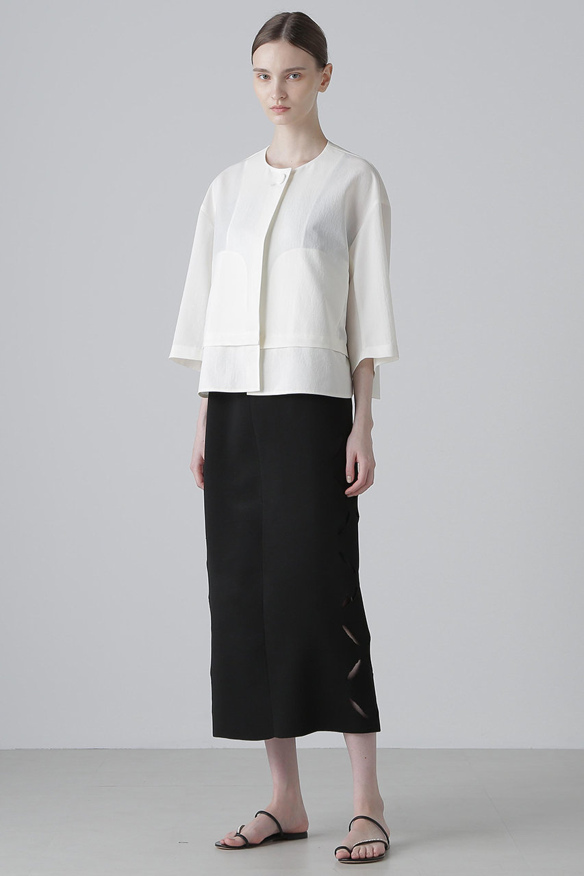 【新品・未使用】アドーア　ADORE　ニットスカート アドーア ADORE ◇ドライストレッチニットスカート （エクリュ1