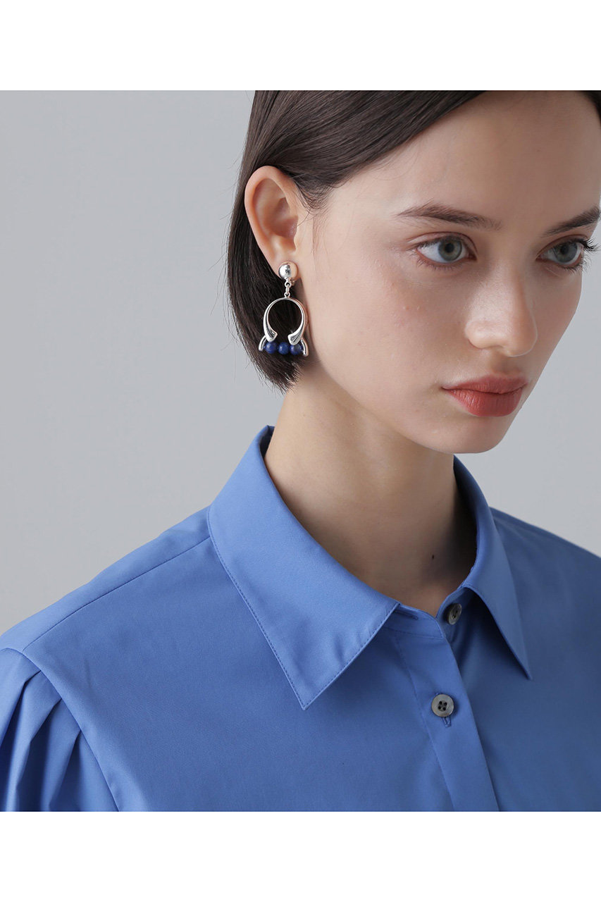 ADORE トリプレッツジェムイヤリング (ブルー, -) アドーア ELLE SHOP ADORE トリプレッツジェムイヤリング (ブルー, -) アドーア ELLE SHOP