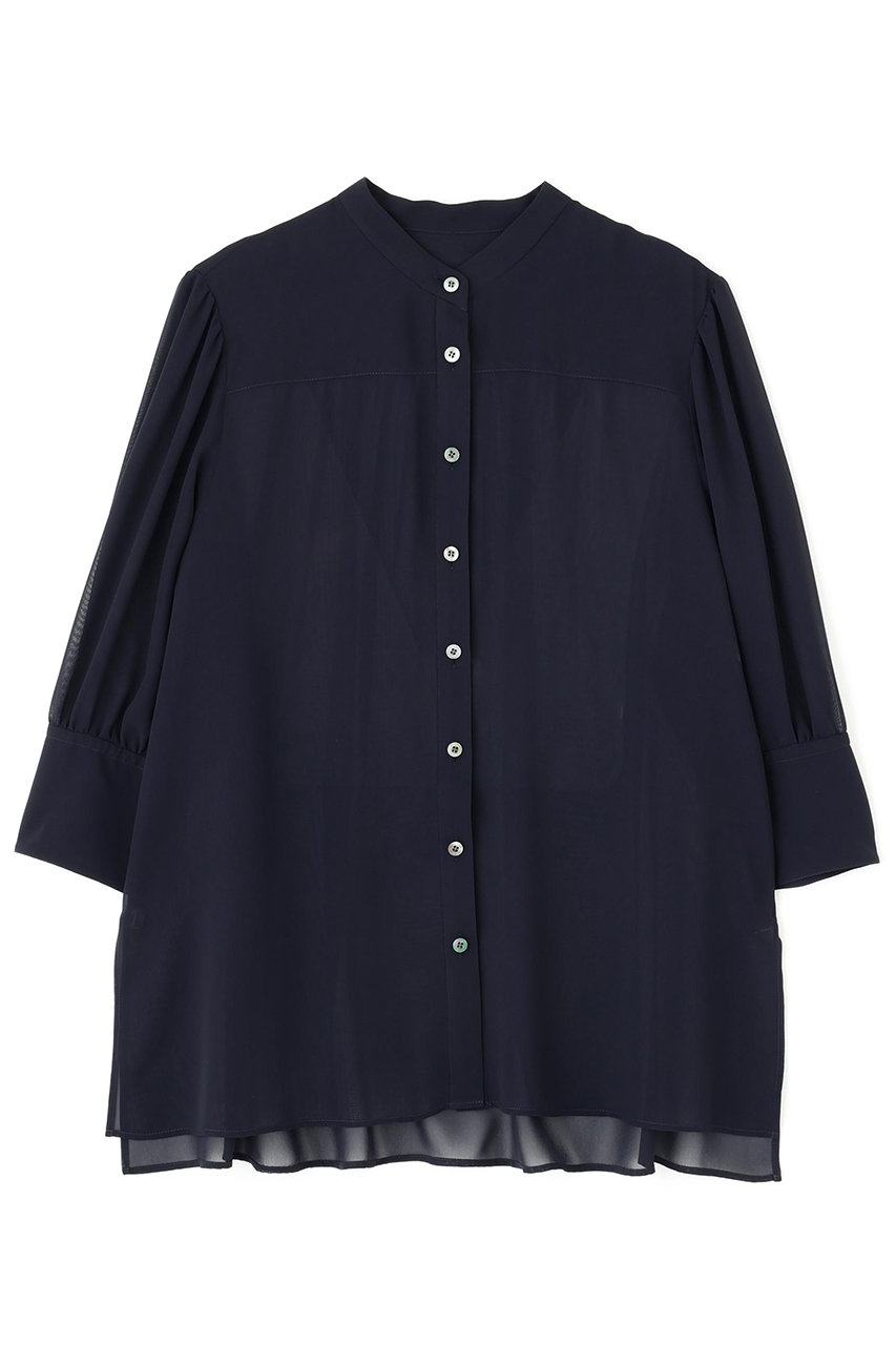 ADORE ◆ソフトシフォンジョーゼットブラウス (ネイビー, 38) アドーア ELLE SHOP ADORE ◆ソフトシフォンジョーゼットブラウス (ネイビー, 38) アドーア ELLE SHOP