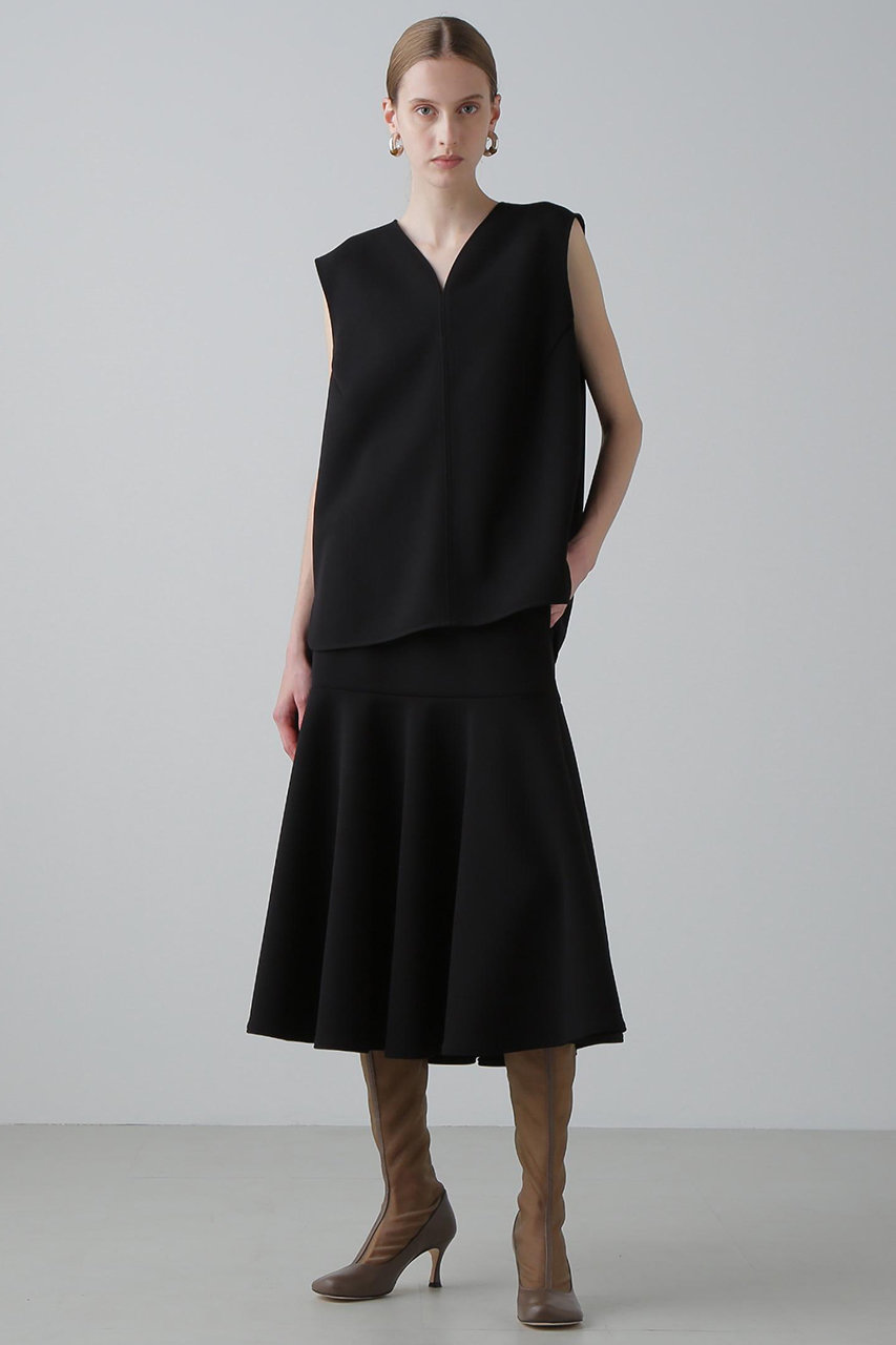 専用☆アドーア2025aw　ボンディングジャージースカート ADORE(アドーア)｜◇ボンディングジャージースカート/ブラック の通販