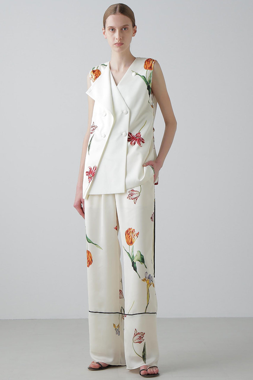 ADORE(アドーア)｜◇ピクトリカルブックプリントパンツ/ホワイト の