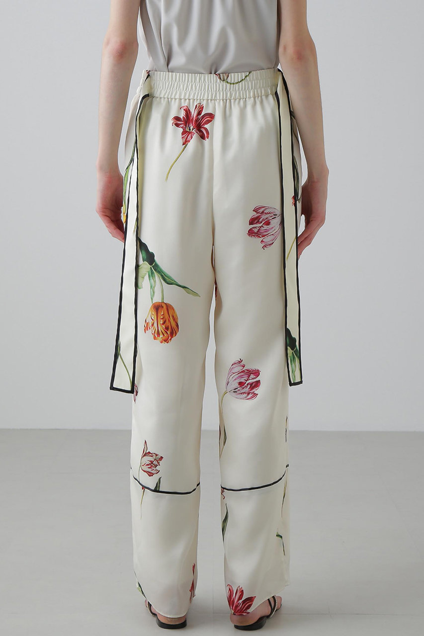 アドーア プリント　パンツ　ワイド　36 ADORE(アドーア)｜◇ピクトリカルブックプリントパンツ/ホワイト の