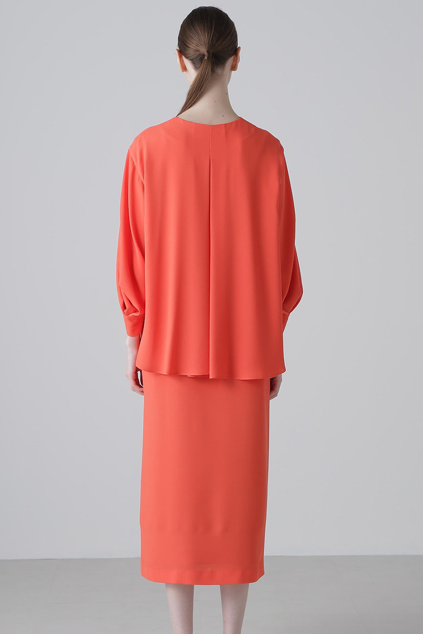 ADORE(アドーア)｜◇ライトジョーゼットワンピース/オレンジ の通販