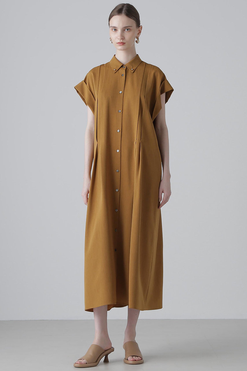 ADORE(アドーア)｜◇ドライタッチツイルワンピース/ベージュ の通販