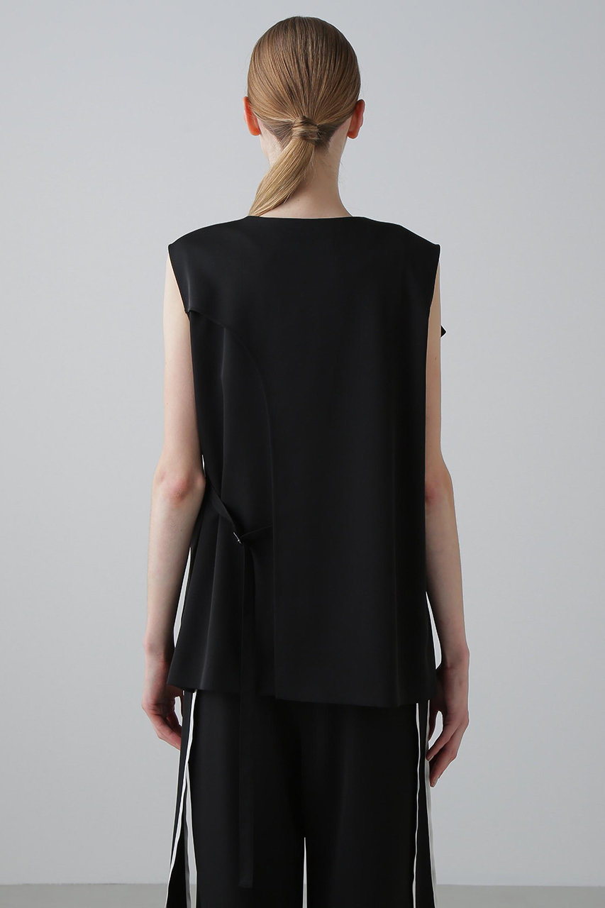 ADORE(アドーア)｜◇ストレッチダブルクロスジレ/ブラック の通販