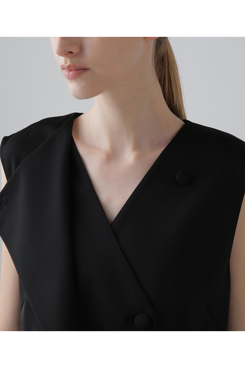 ADORE(アドーア)｜◇ストレッチダブルクロスジレ/ブラック の通販