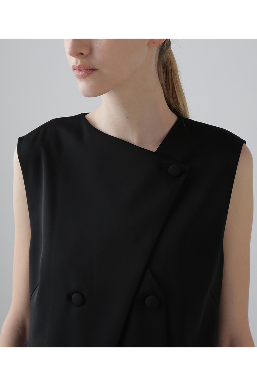 ADORE(アドーア)｜◇ストレッチダブルクロスジレ/ブラック の通販