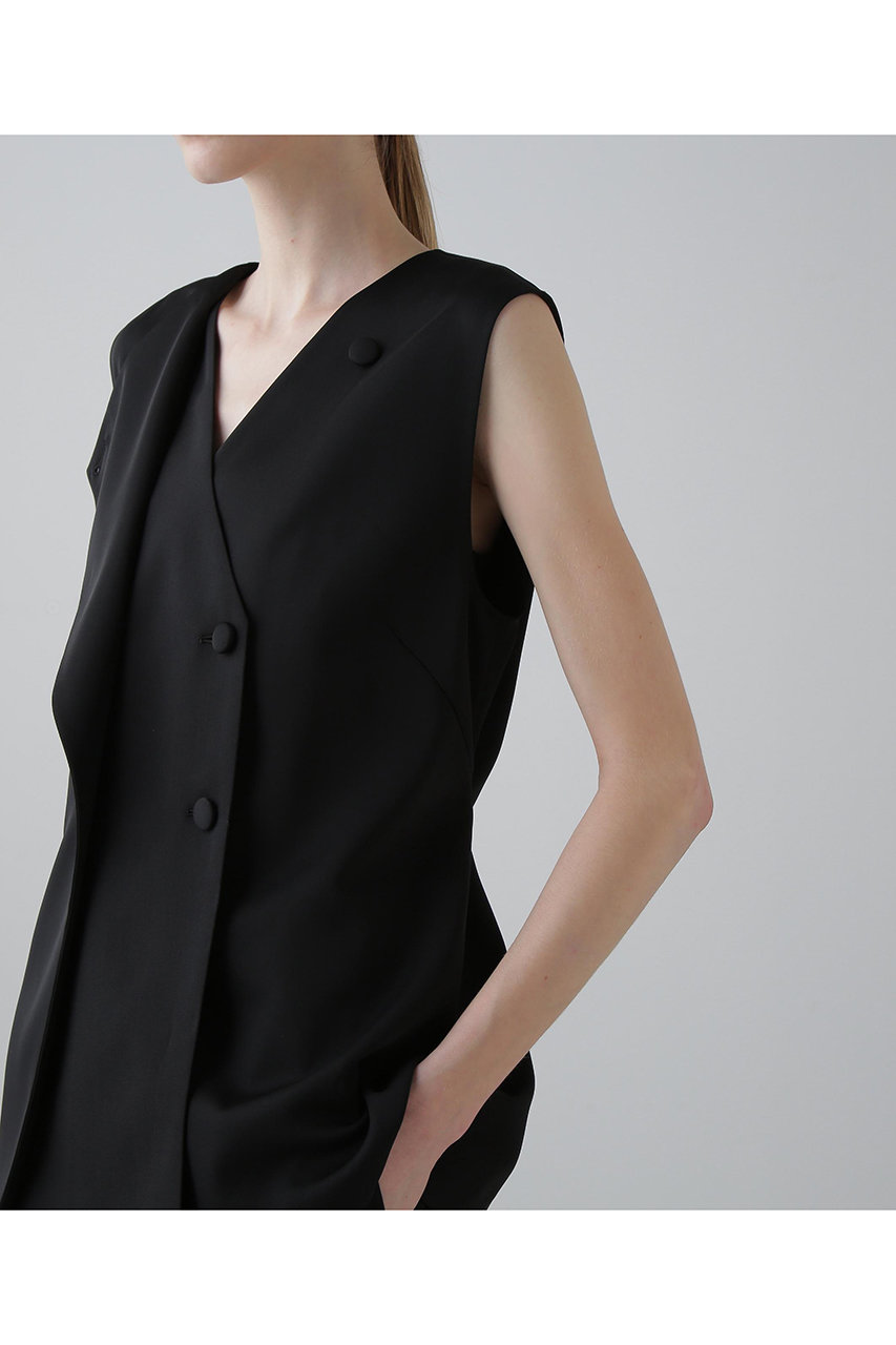 ADORE(アドーア)｜◇ストレッチダブルクロスジレ/ブラック の通販