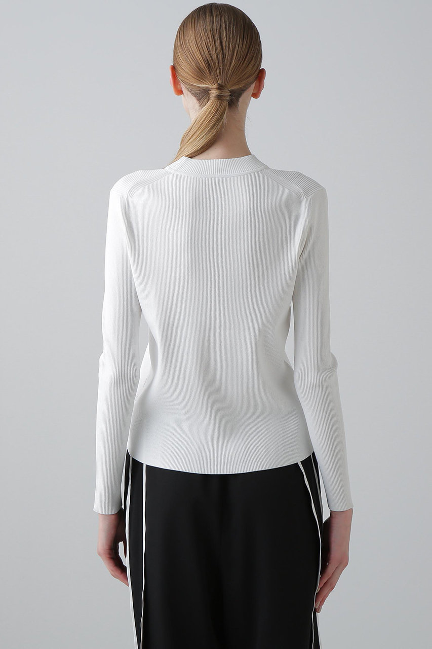 ADORE(アドーア)｜◇ベーシックリブニット/ホワイト の通販｜ELLESHOP