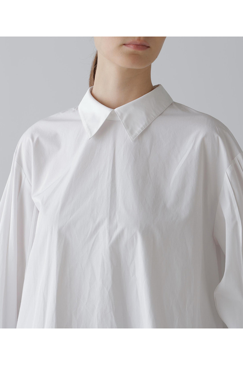 美品　アドーア　ホワイト ゆったりブラウス　トップス 半袖　38 シンプル ADORE(アドーア)｜クリアクロスブラウス/ホワイト の通販