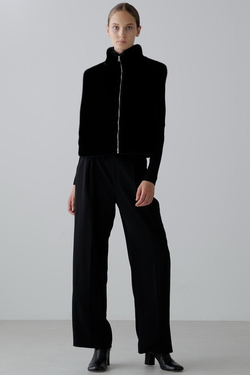 ADORE(アドーア)｜ストレッチジョーゼットパンツ/ブラック の通販