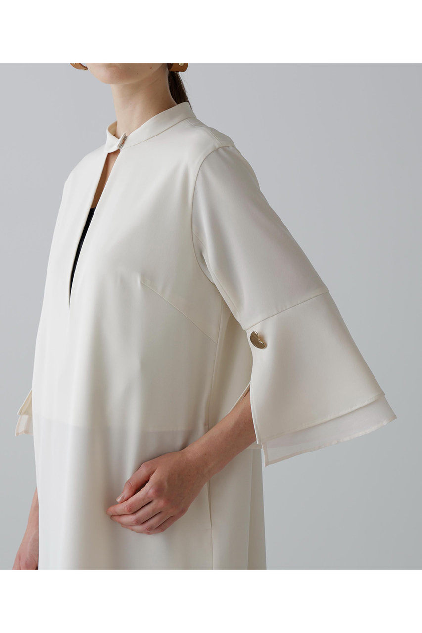 ADORE(アドーア)｜シックアンドシンカチオンツイルワンピース/ホワイト