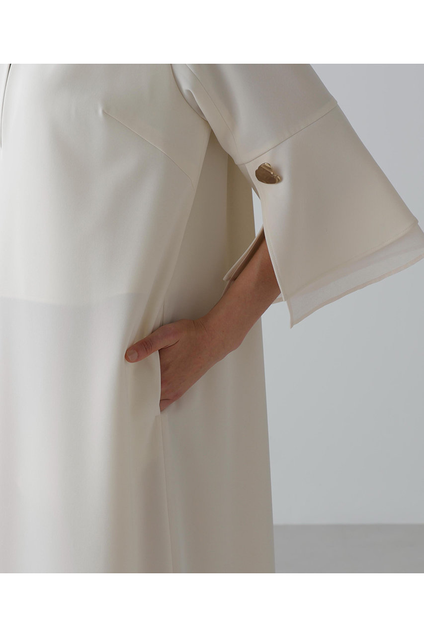 ADORE(アドーア)｜シックアンドシンカチオンツイルワンピース/ホワイト