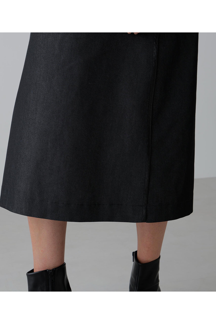 ADORE(アドーア)｜デニムライクストレッチワンピース/ブラック