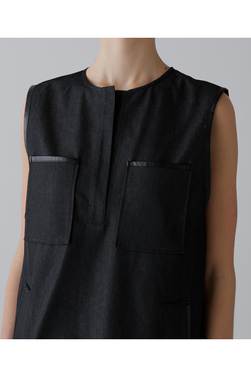 ADORE(アドーア)｜デニムライクストレッチワンピース/ブラック の通販