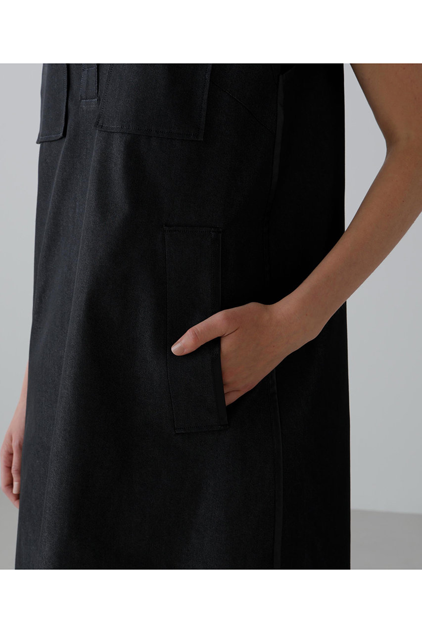 ADORE(アドーア)｜デニムライクストレッチワンピース/ブラック の通販