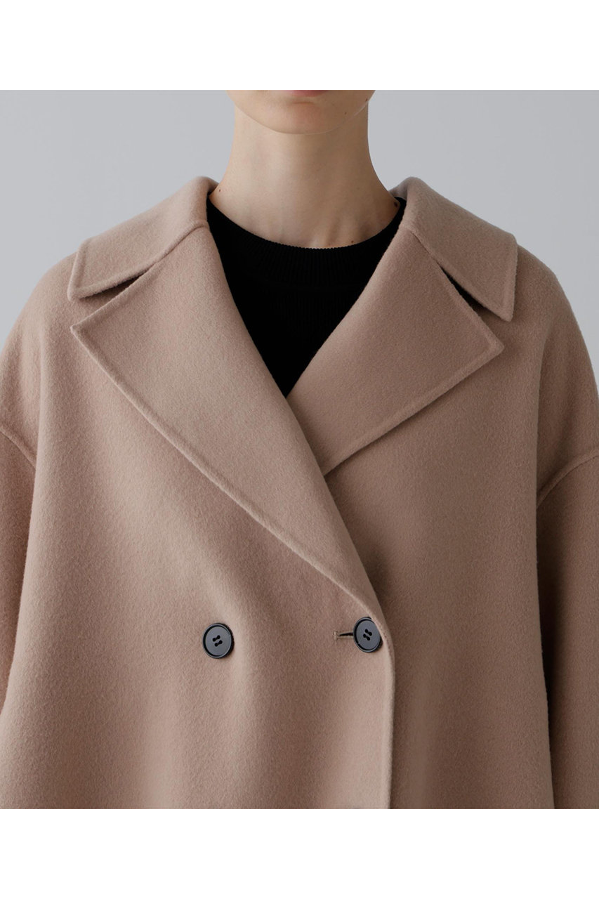 ADORE(アドーア)｜ソリッドウールリバージャケット/ベージュ の通販