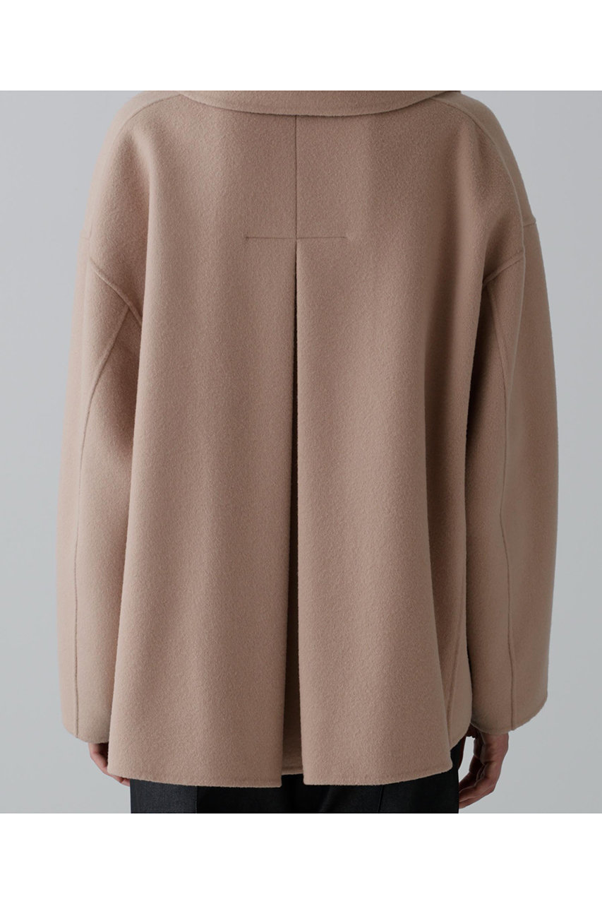 ADORE(アドーア)｜ソリッドウールリバージャケット/ベージュ の通販