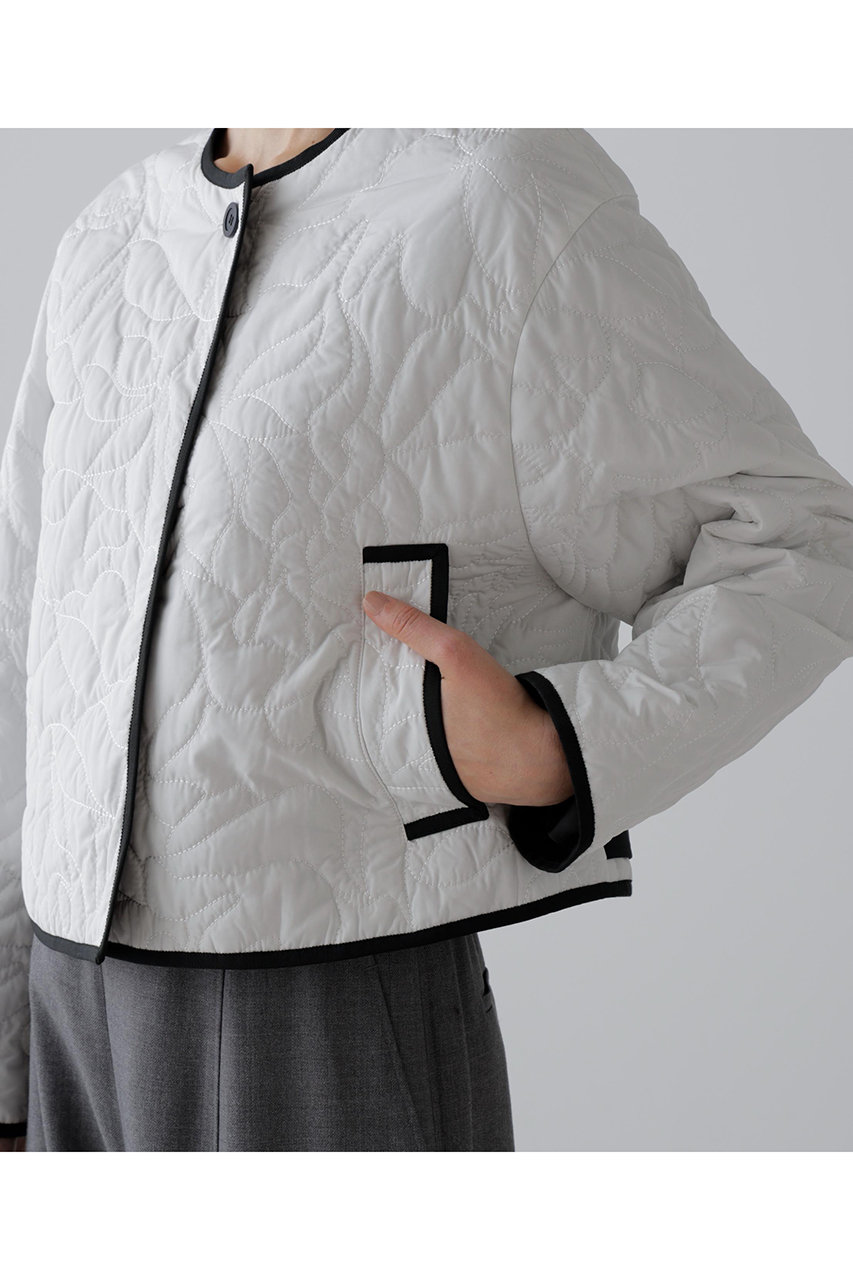 美品 アドーア ADORE キルティング ノーカラージャケット キルト 入学