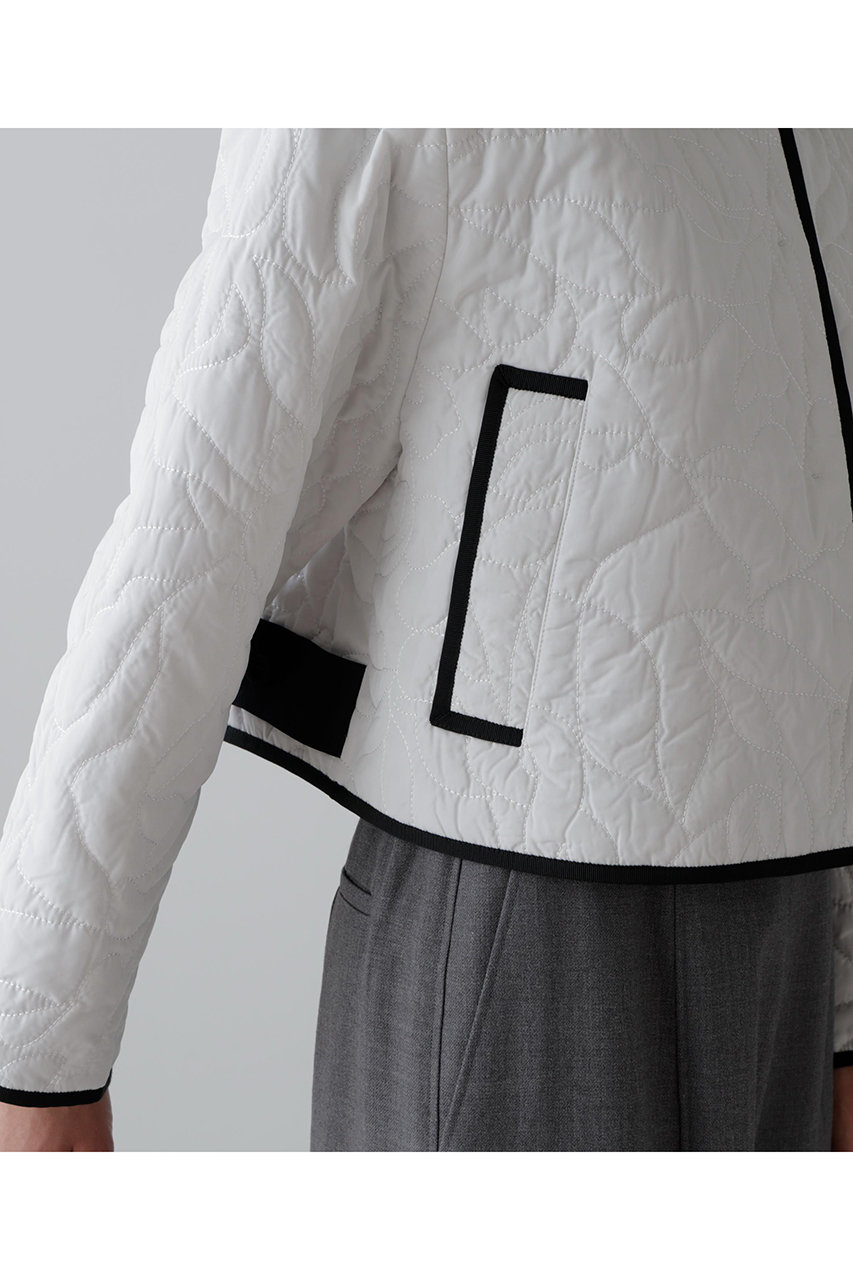 ADORE(アドーア)｜グラフィティキルティングジャケット/ホワイト の