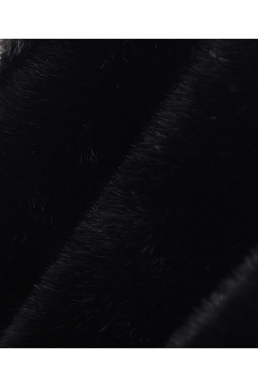 ADORE(アドーア)｜フェイクファーベスト/ブラック の通販｜ELLESHOP