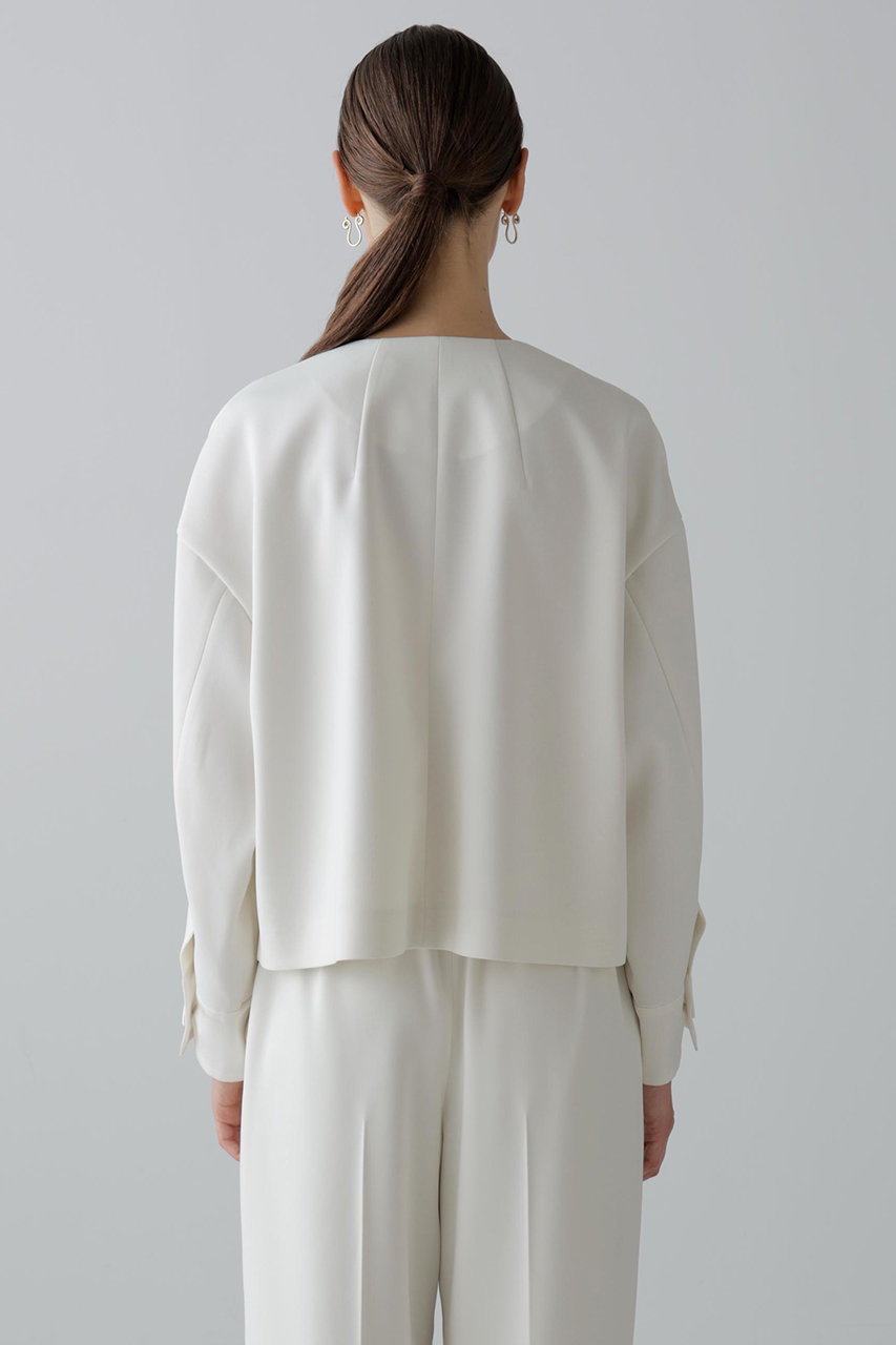 ADORE(アドーア)｜ストレッチジョーゼットジャケット/ホワイト の通販