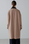 ソリッドウールリバーノーカラーコート アドーア/ADORE