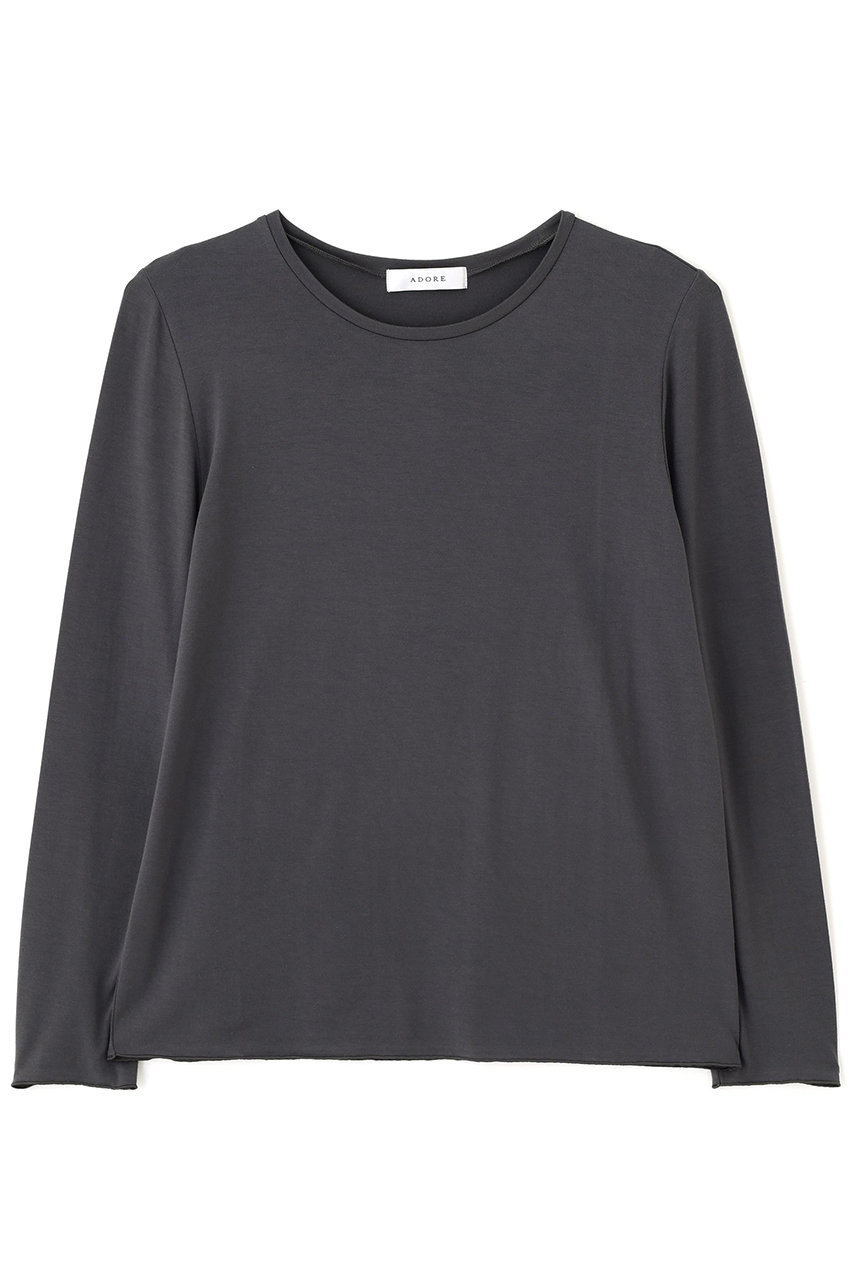 ADORE モイストジャージーカットソー (グレー, 38) アドーア ELLE SHOP ADORE モイストジャージーカットソー (グレー, 38) アドーア ELLE SHOP