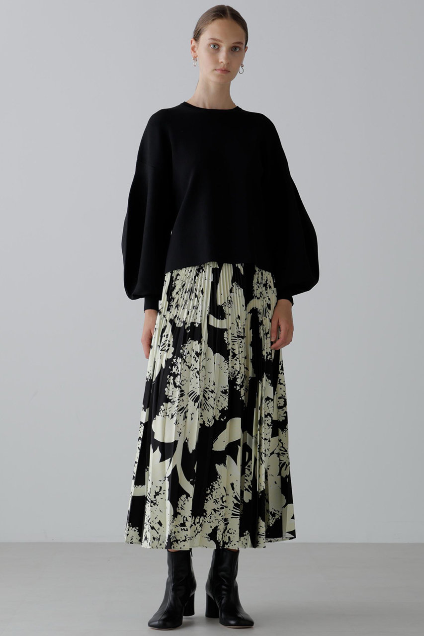 ADORE(アドーア)｜ドライストレッチニットプルオーバー/ブラック の