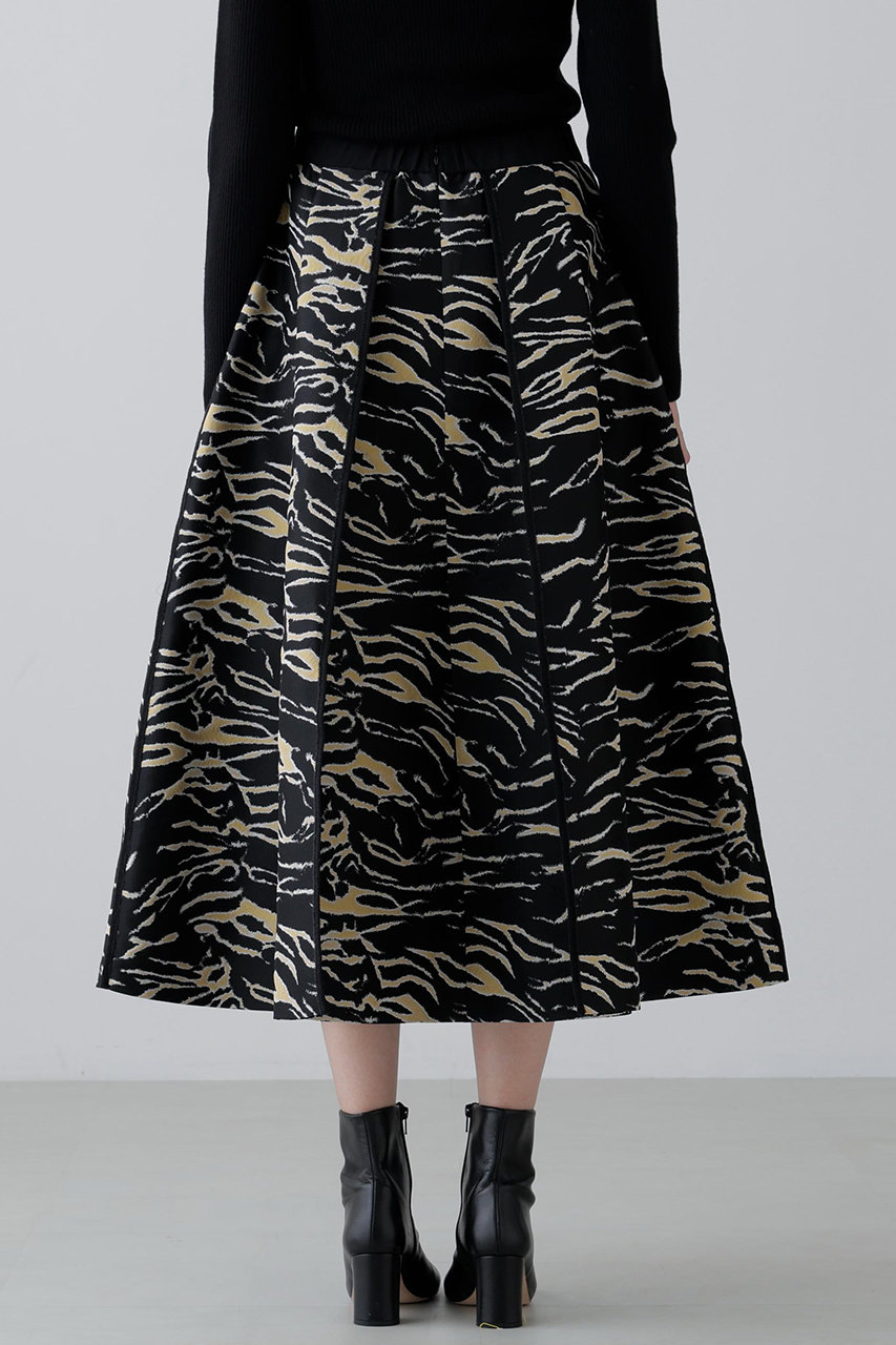 ADORE(アドーア)｜＜20周年記念＞ゼブラジャガードスカート/ブラック
