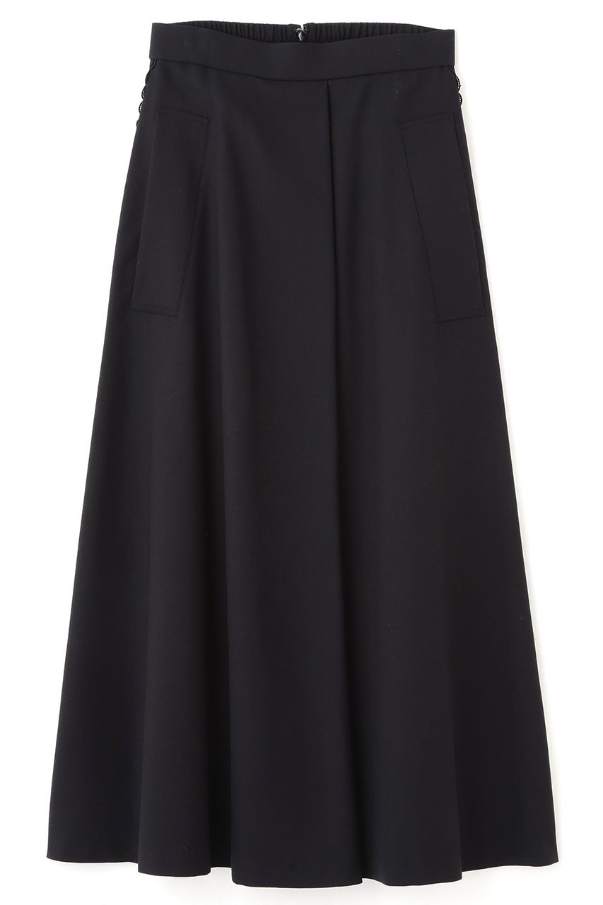 ADORE ◆ウールアムンゼンスカート (ブラック, ３６) アドーア ELLE SHOP