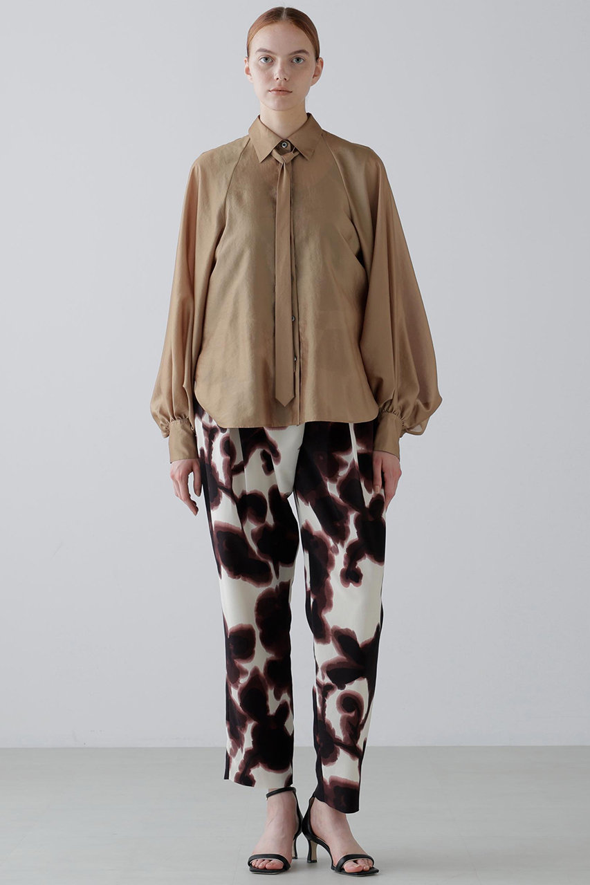 ADORE ◆ロールシャッハプリントパンツ (ブラウン, 36) アドーア ELLE SHOP ADORE ◆ロールシャッハプリントパンツ (ブラウン, 36) アドーア ELLE SHOP