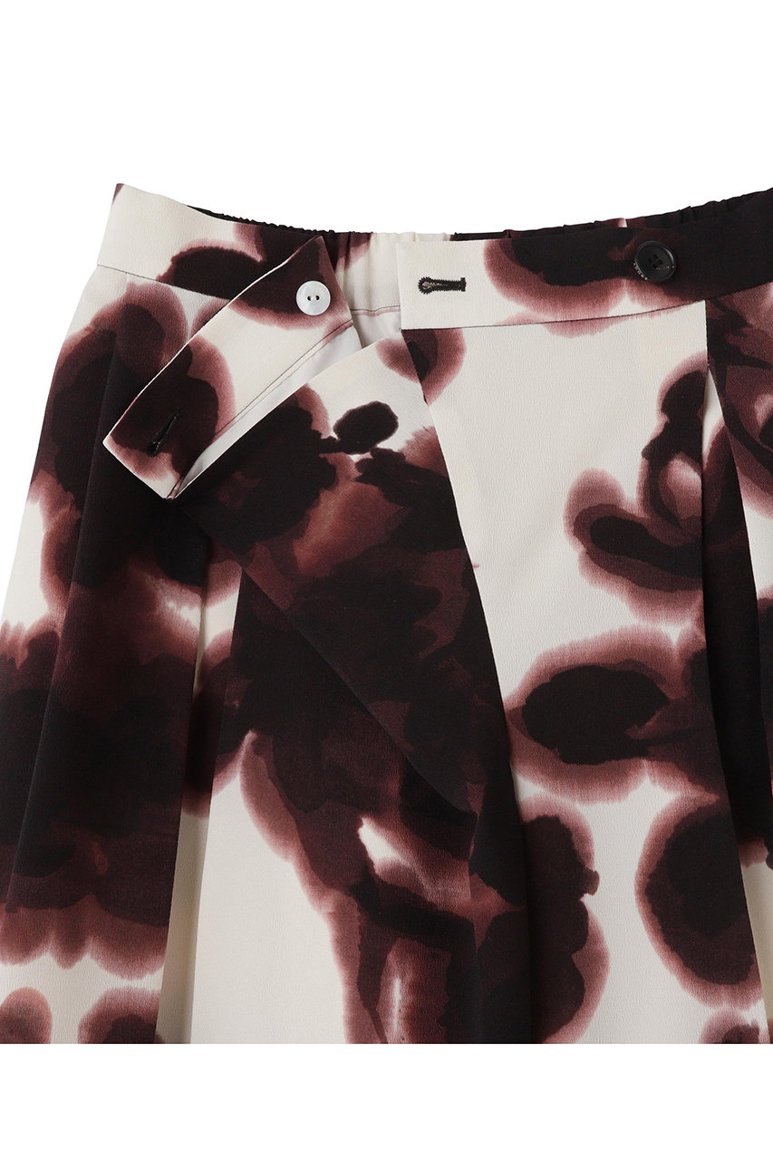 ADORE(アドーア)｜◇ロールシャッハプリントパンツ/ブラウン の通販