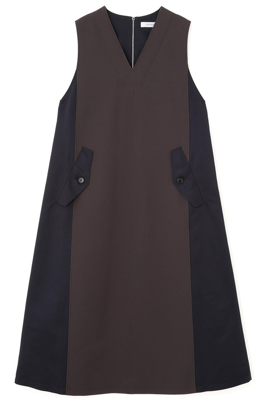 ADORE ◆トリプルクロスワンピース (グレー, 38) アドーア ELLE SHOP ADORE ◆トリプルクロスワンピース (グレー, 38) アドーア ELLE SHOP