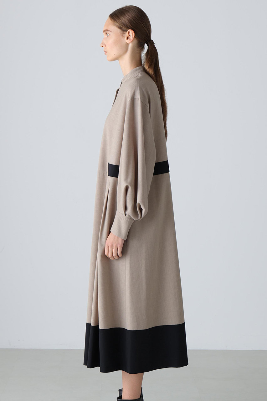 ADORE(アドーア)｜◇ハイツイストツイルワンピース/ベージュ の通販