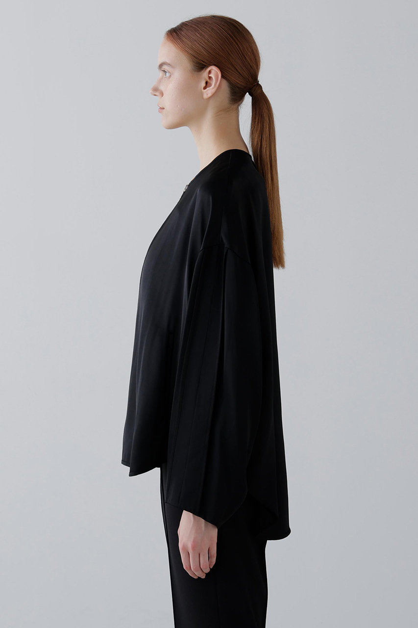 ADORE(アドーア)｜◇リュクスサテンジャケット/ブラック の通販