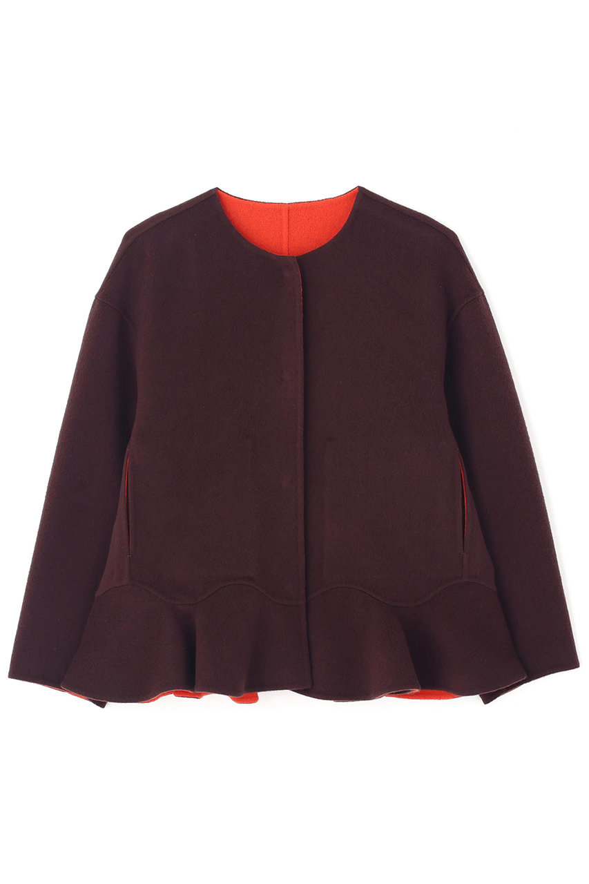 ADORE ◆Ｃａ混２ＴＯＮＥリバージャケット (ブラウン, ３８) アドーア ELLE SHOP