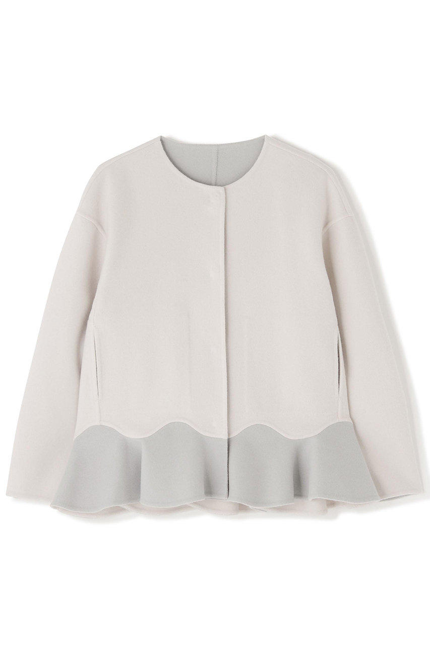 ADORE ◆Ｃａ混２ＴＯＮＥリバージャケット (ホワイト, ３８) アドーア ELLE SHOP