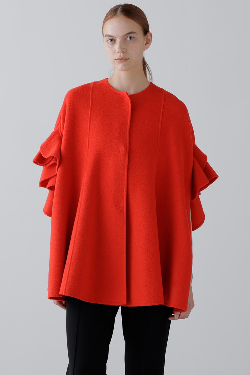 新品 アドーア ADORE ニットポンチョ コート ファー襟付 キャメル 38 Amazon | HJ ファー付き ポンチョ ケープ コート レディース (S