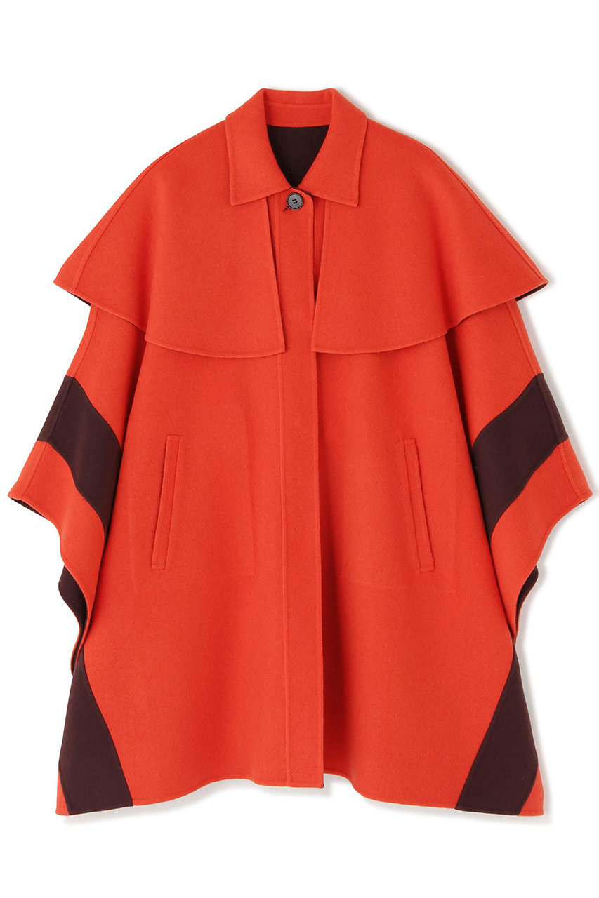 アドーア/ADOREの◆Ｃａ混２ＴＯＮＥリバーケープコート(オレンジ/5315252102)