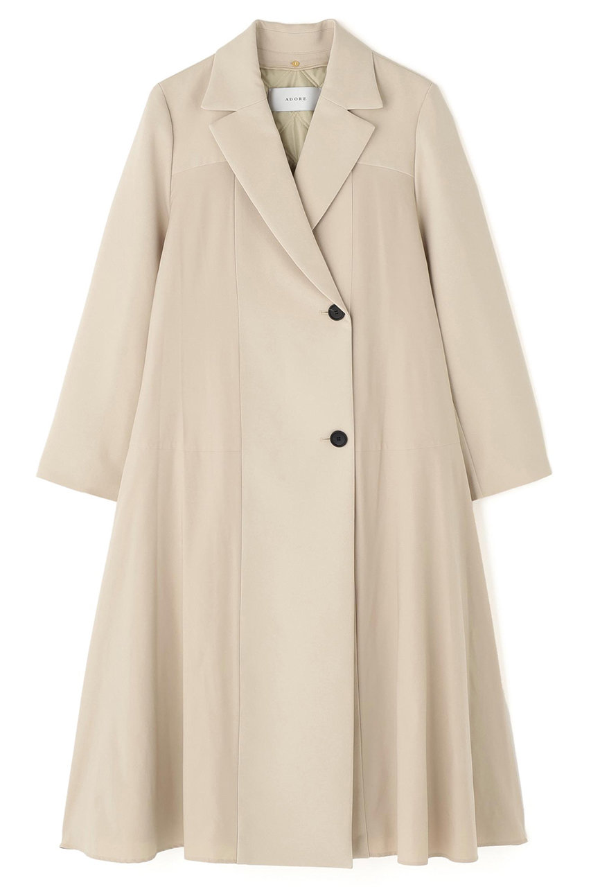 ADORE ◆タフタコンビトリプルクロスコート (ベージュ, ３８) アドーア ELLE SHOP