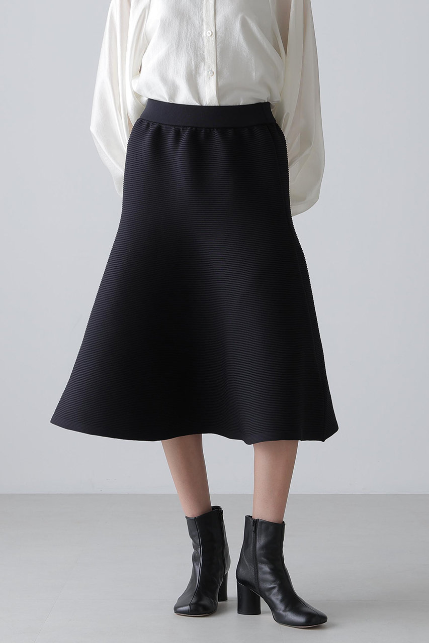 アドーア　フレアスカート サイズ38 ADORE(アドーア)｜＜20周年記念＞フレアニットスカート/ブラック の